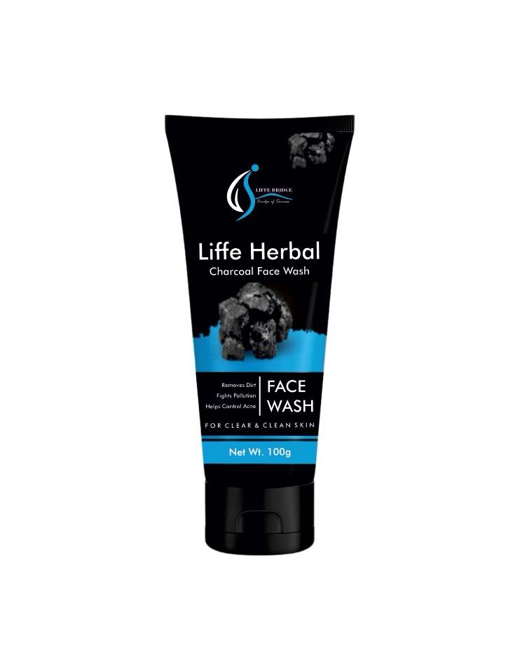 Liffe Herbal Charcoal Facewash (100 gm)